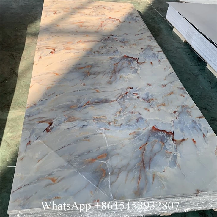UV Marble Sheet PVC Marble Color Panel TV Back Panel